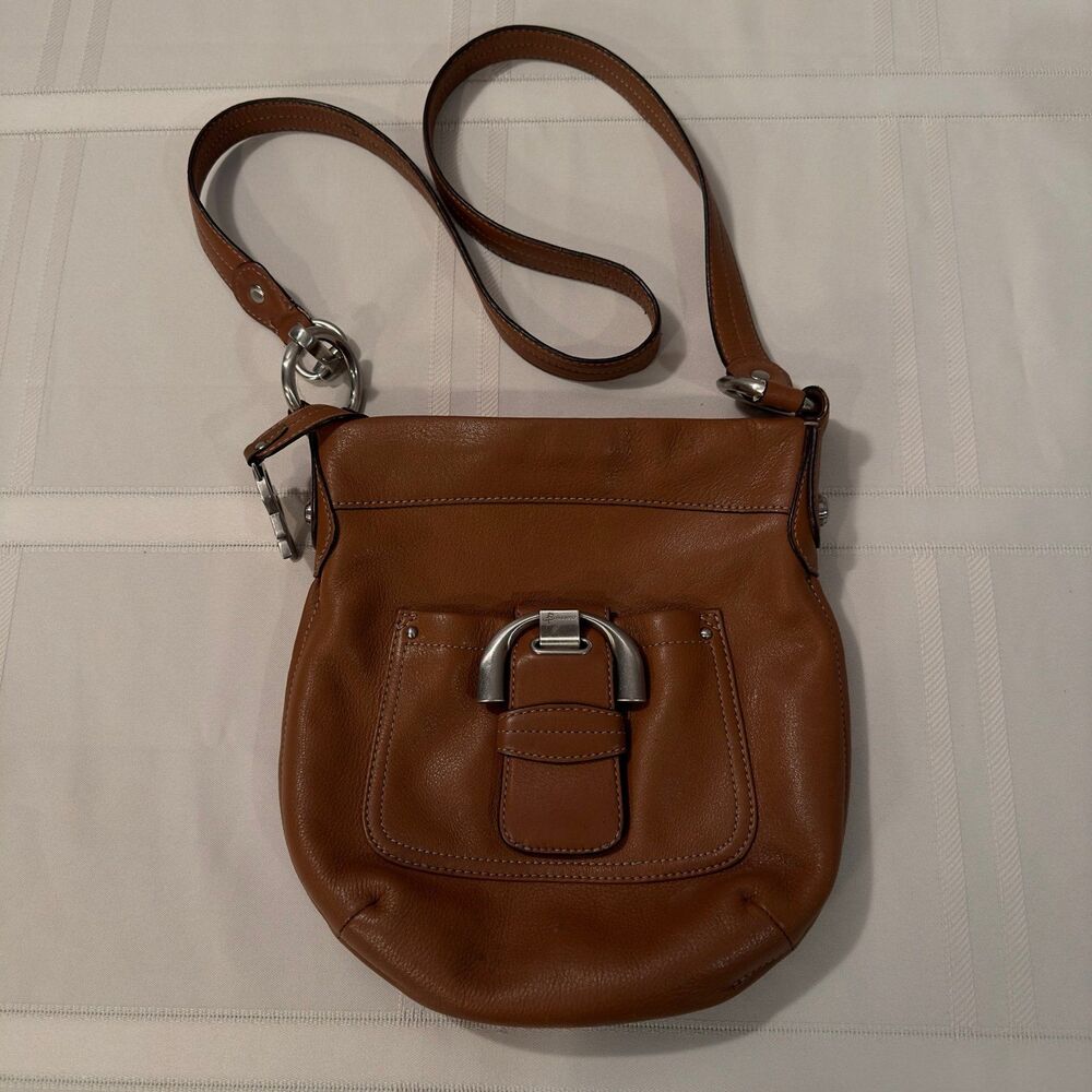 b. makowsky Leather Crossbody Handbag